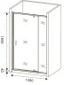 Душевая дверь Good Door Orion WTW-PD-130-G-CH 130 профиль Хром стекло Grape