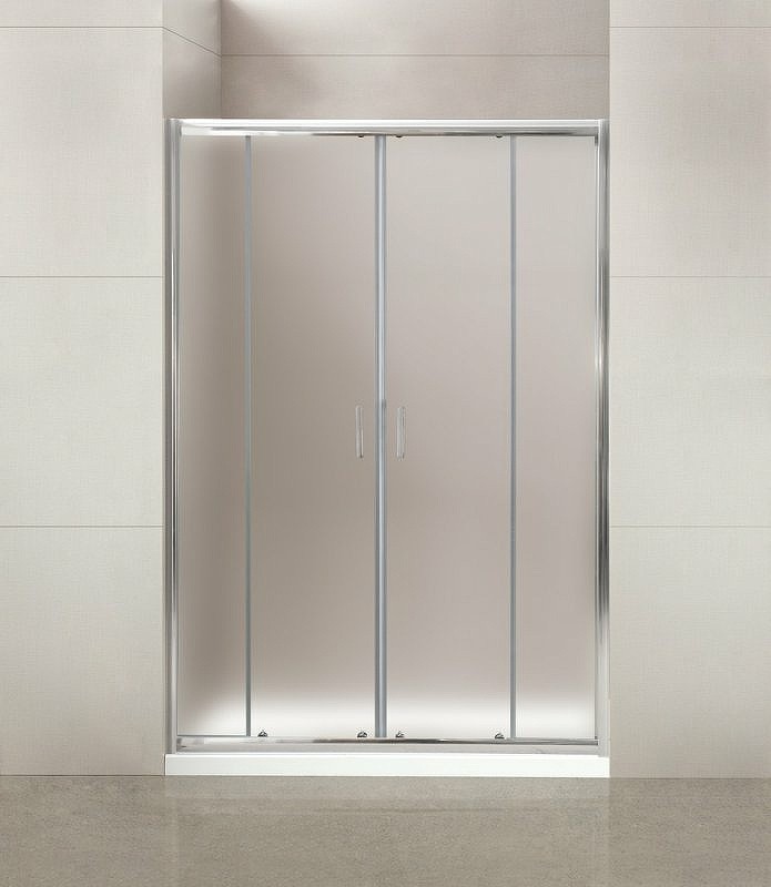 Душевая дверь BelBagno Uno 170 UNO-195-BF-2-170-P-Cr профиль Хром стекло рифленое