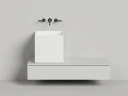 Раковина-чаша Salini Armonia Square 03 45 130523M цвет Белый матовый