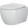 Комплект унитаза Ceramicanova Play CN3001 с инсталляцией Alcaplast Sadromodul AM101/1120-3:1 RU M71-0001 с сиденьем Микролифт и клавишей смыва Хром фаянс подвесной