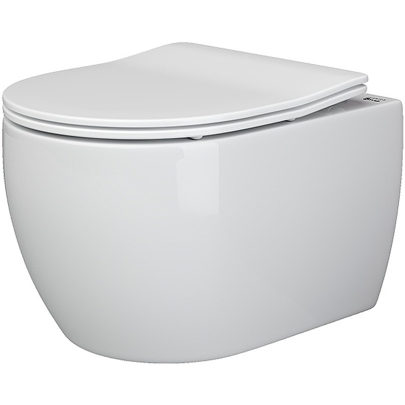 Комплект унитаза Ceramicanova Play CN3001 с инсталляцией Alcaplast Sadromodul AM101/1120-3:1 RU M71-0001 с сиденьем Микролифт и клавишей смыва Хром фаянс подвесной