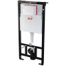 Комплект унитаза Ceramicanova Play CN3001 с инсталляцией Alcaplast Sadromodul AM101/1120-3:1 RU M71-0001 с сиденьем Микролифт и клавишей смыва Хром фаянс подвесной