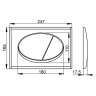 Комплект унитаза Ceramicanova Play CN3001 с инсталляцией Alcaplast Sadromodul AM101/1120-3:1 RU M71-0001 с сиденьем Микролифт и клавишей смыва Хром фаянс подвесной