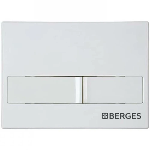 Комплект унитаза с инсталляцией Berges Novum 042428 с сиденьем Микролифт и Белой клавишей смыва фарфор подвесной