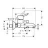 Смеситель для ванны Hansgrohe Focus S 31742000 цвет Хром