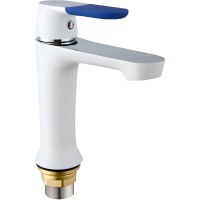 Смеситель для раковины Frap H34 F1034 Белый Хром латунь