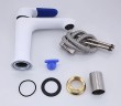 Смеситель для раковины Frap H34 F1034 Белый Хром латунь