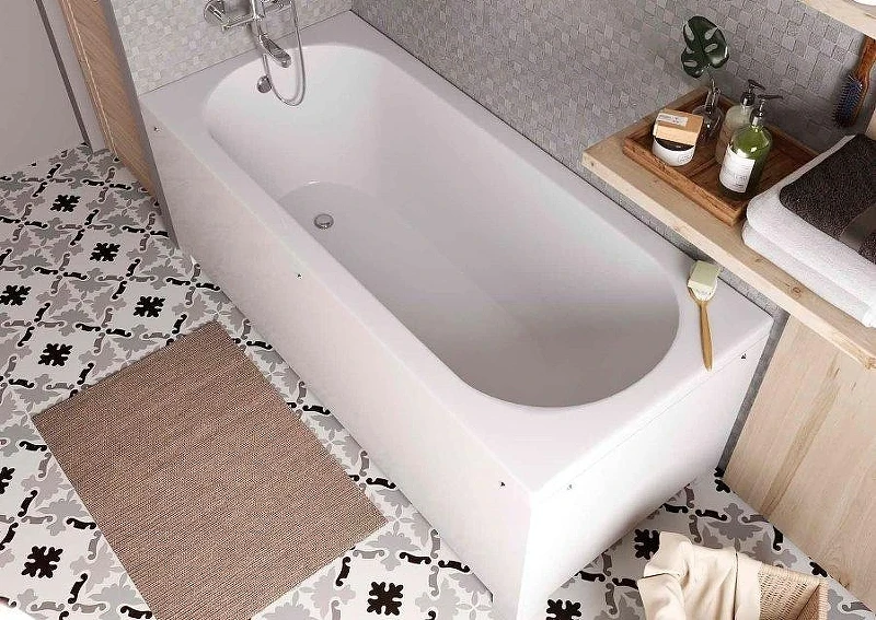 Ванна из искусственного камня Aquanet Lotos Stone 180х80 AQ-00332894 цвет Белый
