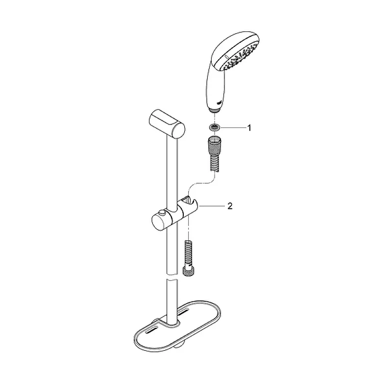 Душевой гарнитур Grohe Tempesta New 28593002 Хром латунь на стену