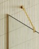 Душевая перегородка Maybah Glass MGD-700-3у 790x1950 в узком профиле Золото стекло сатиновое