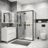 Душевой уголок Grossman Cosmo 130х70 120.K33.02.1370.42.00 профиль Графит сатин стекло прозрачное