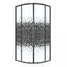 Душевой уголок Niagara Eco 90х90 NG-1007-14BLACK профиль цвет Черный матовый стекло прозрачное с рисунком