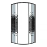 Душевой уголок Niagara Eco 90х90 NG-1007-14BLACK профиль цвет Черный матовый стекло прозрачное с рисунком