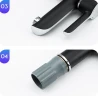 Смеситель для раковины Gappo G03-6 G1003-6 Черный матовый Хром латунь