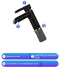 Смеситель для раковины Gappo G03-6 G1003-6 Черный матовый Хром латунь