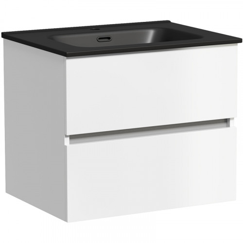 Тумба под раковину Sancos Urban 60 UR60W подвесная Белый глянец МДФ / ЛДСП