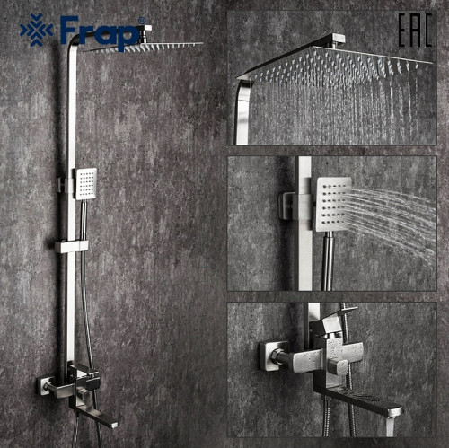Душевая система Frap H802 F24802 Нержавеющая сталь нержавеющая сталь на стену