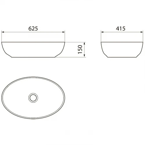 Раковина-чаша Point Сатурн 63 PN43901WM Белая матовая