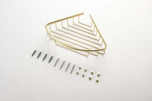 Полка корзина Aquatek AQ4906BG угловая цвет Золото шлифованное