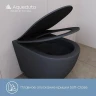 Унитаз Aqueduto Ovo Tornado OVOT2140 подвесной цвет Черный матовый с сиденьем Микролифт