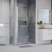 Душевая дверь Niagara Nova 120 NG-64-12A профиль Хром стекло прозрачное