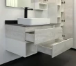 Тумба с раковиной Comforty Прага 120 00-00014833 подвесная Дуб белый