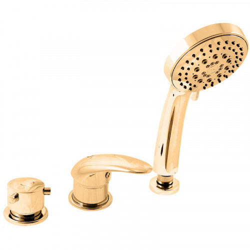 Смеситель на борт ванны Rav Slezak Dunaj D475.5PZ Золото латунь