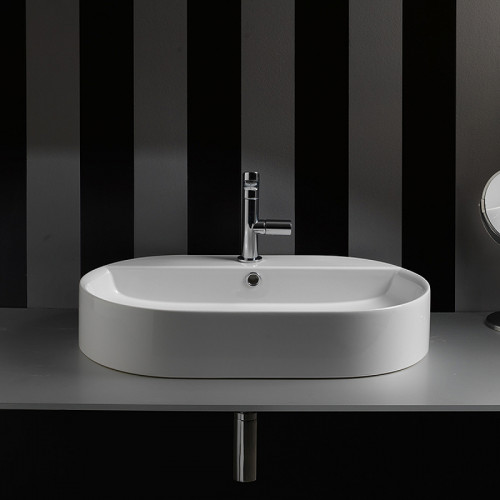 Раковина Kerasan Ciotola 65 028501*1 Белая фарфор накладная