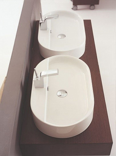 Раковина Kerasan Ciotola 65 028501*1 Белая фарфор накладная