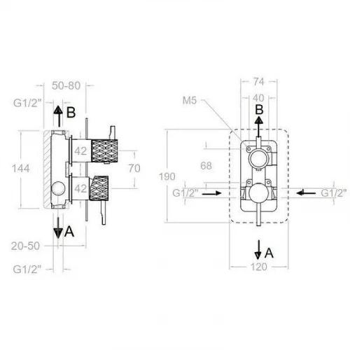 Смеситель для душа Ramonsoler Odisea Joya 591512S Хром