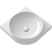 Раковина Ravak Yard 45 C XJX01245000 угловая Белая фарфор подвесная