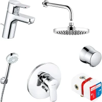 Комплект смесителей Kludi Pure Easy 376300565 Хром латунь