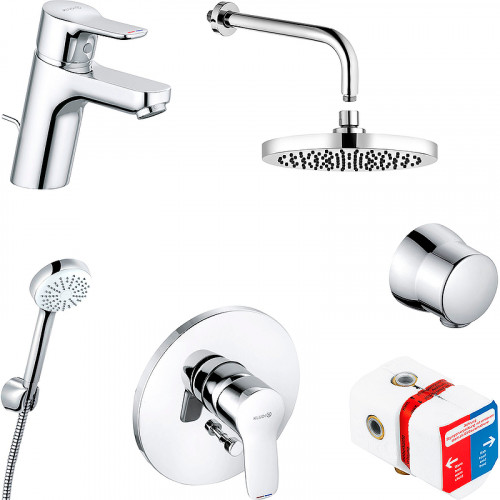 Комплект смесителей Kludi Pure Easy 376300565 Хром латунь