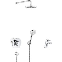 Комплект смесителей Kludi Pure Easy 376300565 Хром латунь