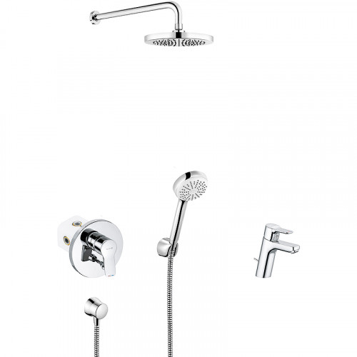 Комплект смесителей Kludi Pure Easy 376300565 Хром латунь