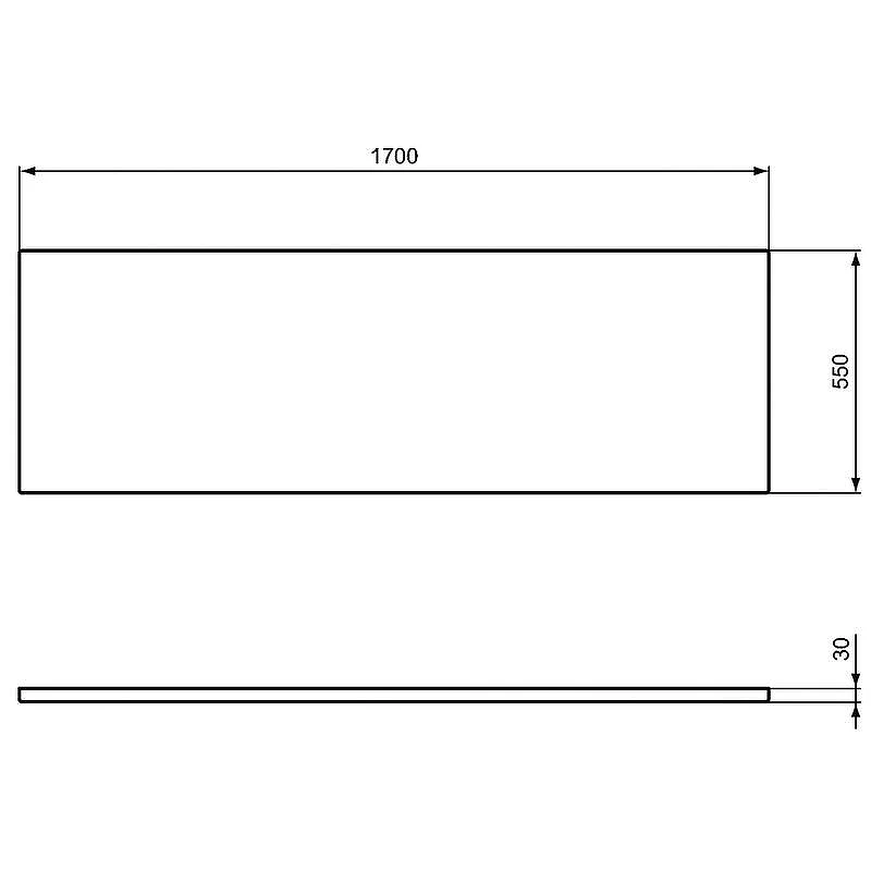 Акриловая ванна Ideal Standard I.Life 170x70 4в1 PT475967 без гидромассажа, с ножками, панелью и крепежом