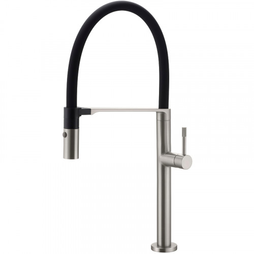 Смеситель для кухни Boheme Uno 114-NB Никель латунь