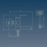 Смеситель для ванны РМС SUS124BL-009E цвет Черный матовый