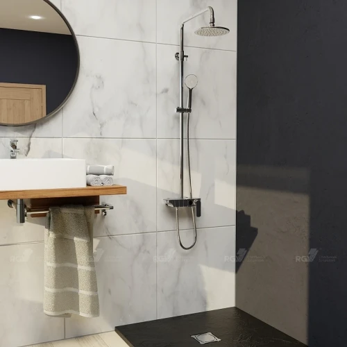 Душевая система RGW Shower Panels SP-33 51140133-01 Хром латунь на стену