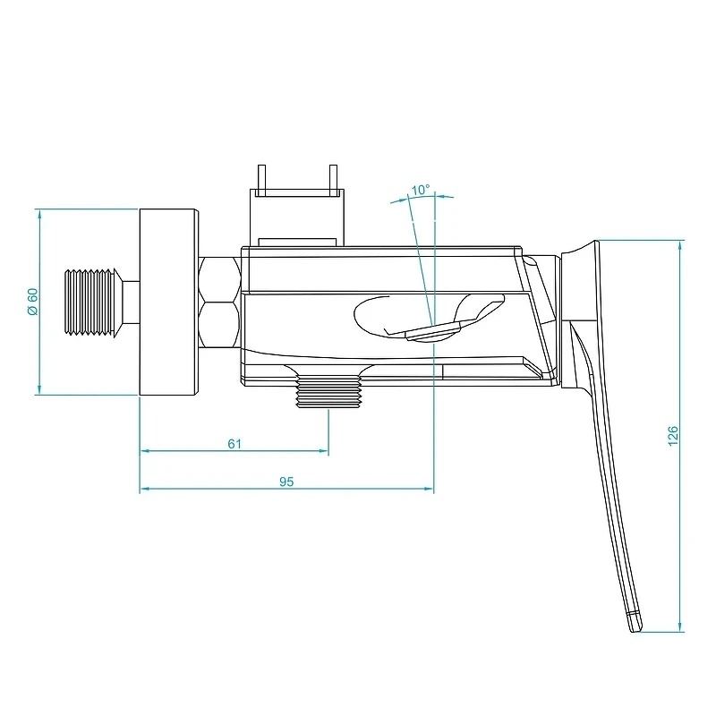 Душевая система RGW Shower Panels SP-33 51140133-01 Хром латунь на стену
