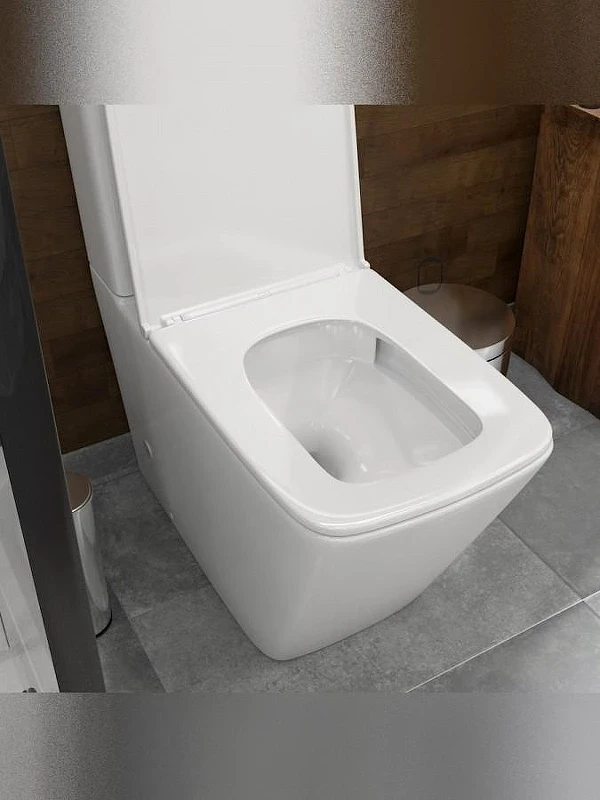 Унитаз компакт WellWant Aura WWUN2113WS цвет Белый с бачком и сиденьем Микролифт