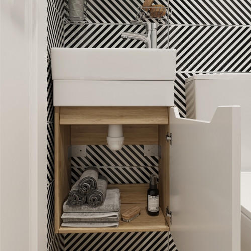 Тумба с раковиной DIWO Архангельск 40 569573 подвесная цвет Дуб сонома