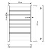 Водяной полотенцесушитель Comfysan Pioli-K W-8 80x50 014346 Черный матовый