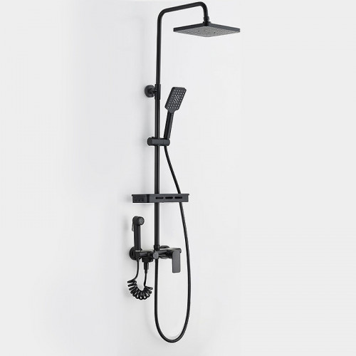 Душевая система Melodia della vita Blues MSC00108С_bk Черная матовая