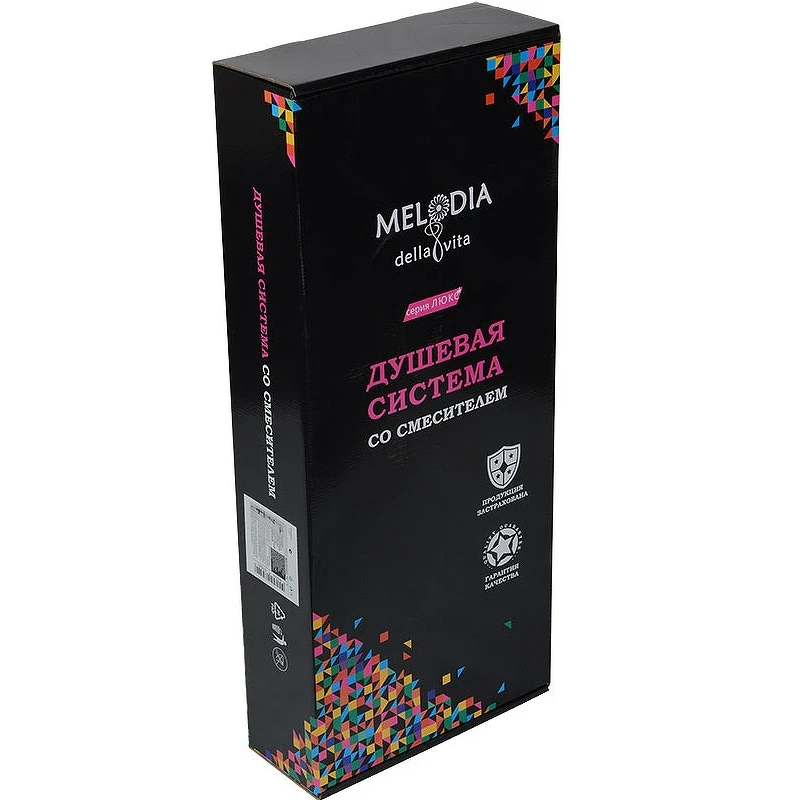 Душевая система Melodia della vita Blues MSC00108С_bk Черная матовая