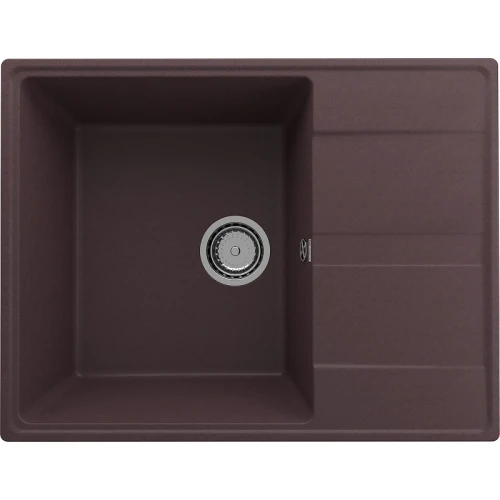 Кухонная мойка Ulgran Quartz Prima 650-06 Трюфель искусственный камень (литьевой мрамор) встраиваемый
