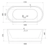 Акриловая ванна BelBagno 177x80 BB109-177-80 без гидромассажа