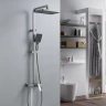 Душевая система Shevanik S4636T цвет Оружейная сталь