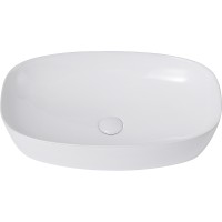 Раковина-чаша Abber Rechteck 60 AC2206 Белая фаянс накладная
