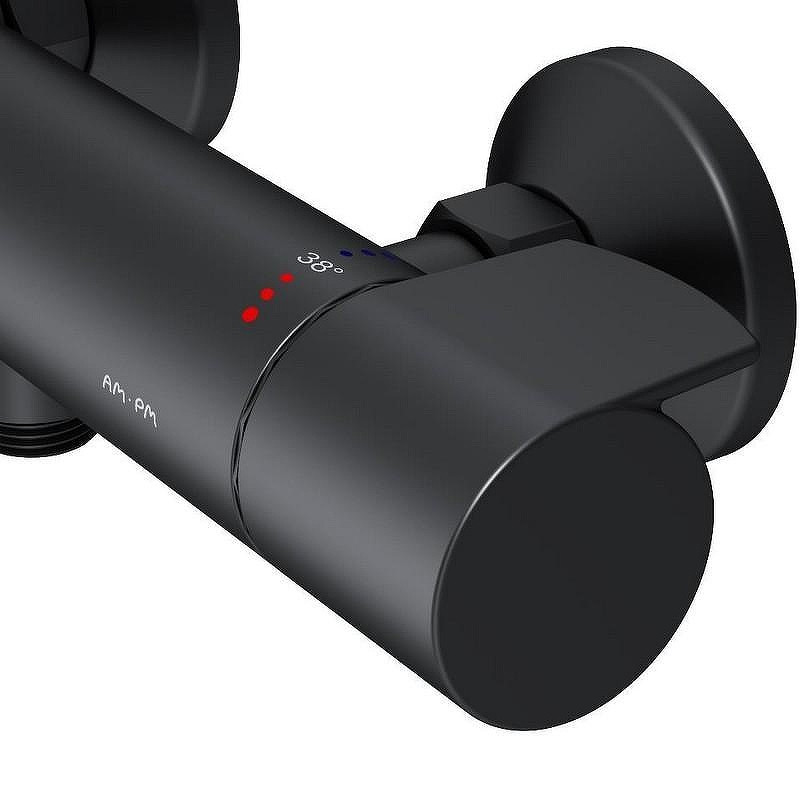 Смеситель для душа AM.PM X-Joy F85A40022 с термостатом Черный матовый